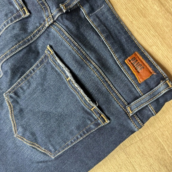 PAIGE Skyline Skinny Jeans Stretch Denim Low Rise Dark Wash Women 26 - Picture 4 of 10